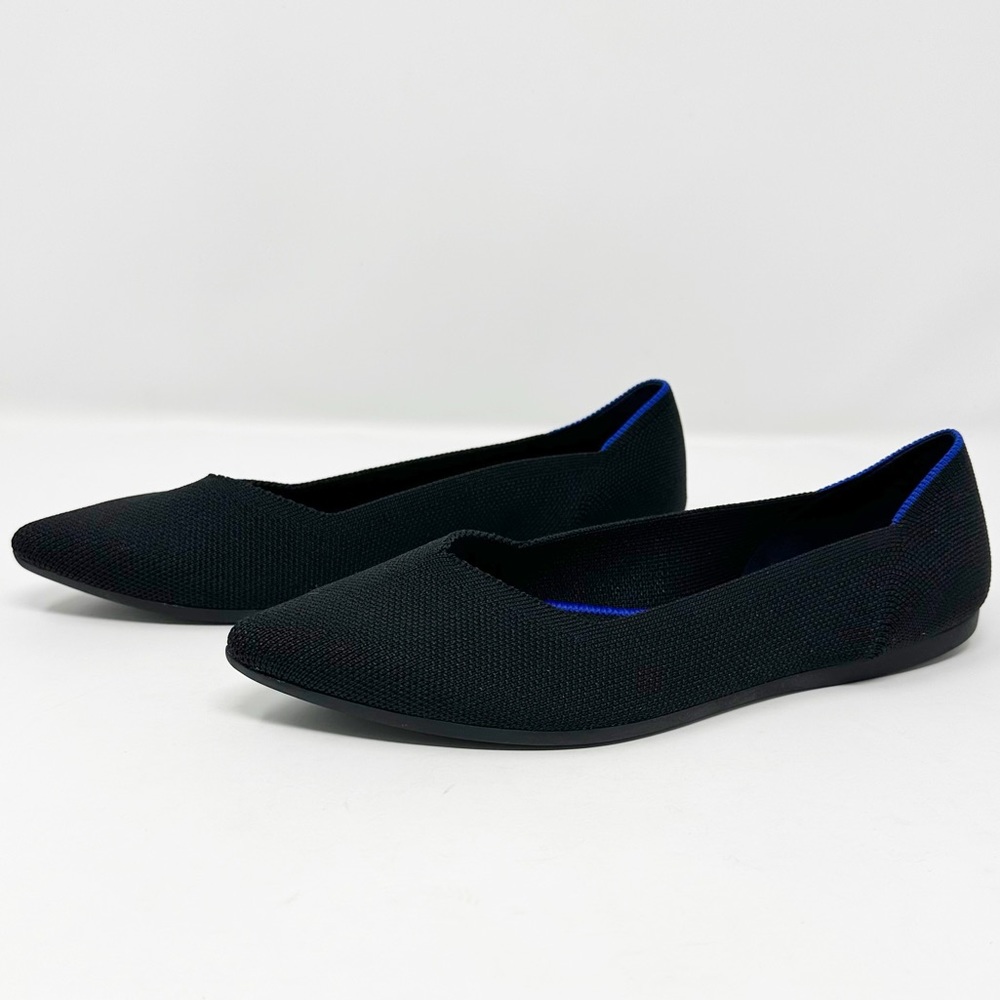 Rothy’s Women’s The Point Pointed Toe Flats in Black Size 8